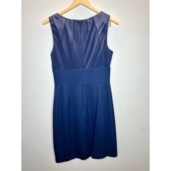 Trina Turk Women's R121134 Size 6 Blue Sheath Dress Sleeveless Boat Neck EUC - Picture 2 of 6